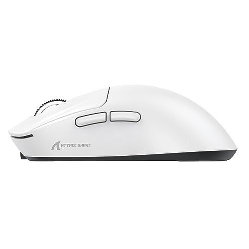 ATTACK SHARK X3MAX 49g Superlight Mouse, PixArt PAW3950 Gaming Sensor, BT/2.4G Wireless/Wired Gaming Mouse, 6 Adjustable DPI up to 42000, 200 Hrs Battery, Office Mice for Win11/Xbox/PS/Mac (White) Bild 7