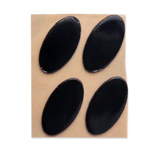 HUYUN 2 Sets Abgerundete Gebogene Kanten Maus Skatez Maus Füße Mäuse Füße Mäuse Skates Kompatibel für Logi MX620 MX1000 MX610 Gaming Maus (schwarz) Bild 1