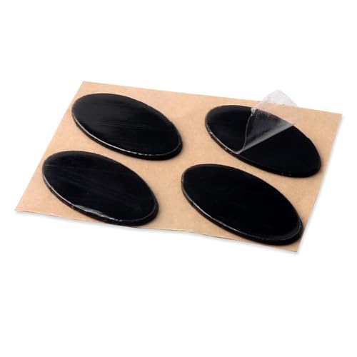 HUYUN 2 Sets Abgerundete Gebogene Kanten Maus Skatez Maus Füße Mäuse Füße Mäuse Skates Kompatibel für Logi MX620 MX1000 MX610 Gaming Maus (schwarz) Bild 2
