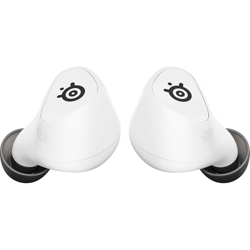 SteelSeries Arctis GameBuds Gaming-Headset für PlayStation, kabellos, 2,4 GHz + BT5.3, aktive Geräuschunterdrückung/Transparenz, 40H-Akku, kabelloses Aufladen, PS5, PC, Switch, Handy Bild 1