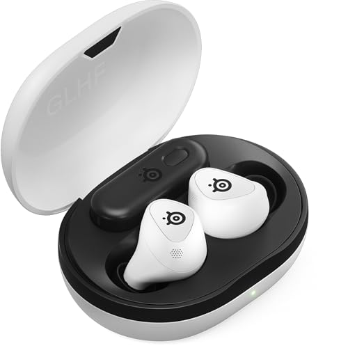 SteelSeries Arctis GameBuds Gaming-Headset für PlayStation, kabellos, 2,4 GHz + BT5.3, aktive Geräuschunterdrückung/Transparenz, 40H-Akku, kabelloses Aufladen, PS5, PC, Switch, Handy Bild 2