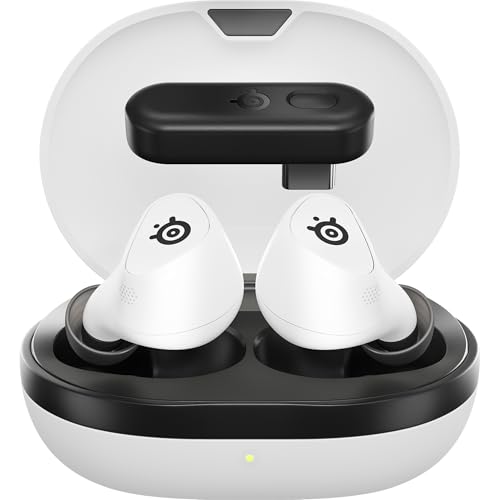 SteelSeries Arctis GameBuds Gaming-Headset für PlayStation, kabellos, 2,4 GHz + BT5.3, aktive Geräuschunterdrückung/Transparenz, 40H-Akku, kabelloses Aufladen, PS5, PC, Switch, Handy Bild 3