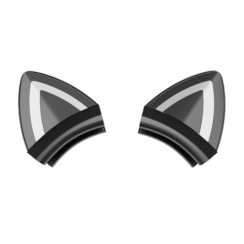 Schwarze Katzenohren für Kopfhörer, Silikon, niedliche Kätzchen-Ohren-Aufsatz, schönes abnehmbares Zubehör, passend für Gaming-Headset, leicht und langlebig Bild 1
