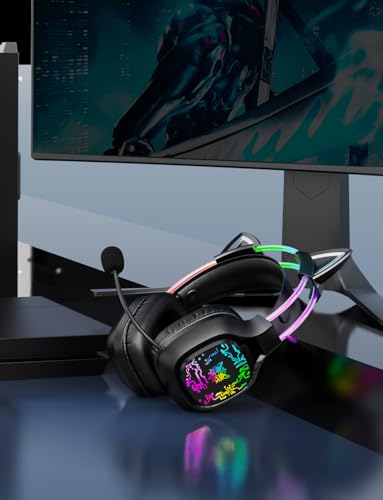 Schwarze Katzenohren für Kopfhörer, Silikon, niedliche Kätzchen-Ohren-Aufsatz, schönes abnehmbares Zubehör, passend für Gaming-Headset, leicht und langlebig Bild 6