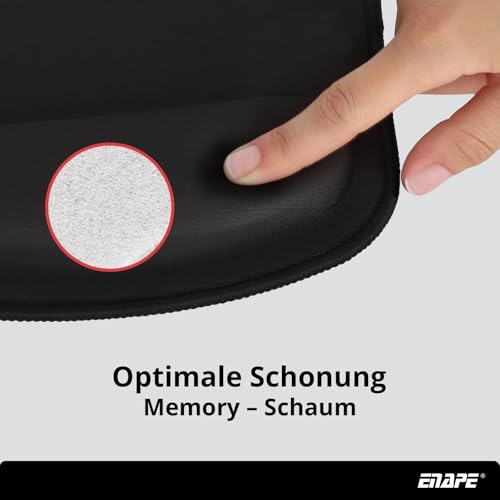 Wrist Mousepad für Gaming & Büro mit Memory-Schaum – Maus Pad PC, Mouse Pads & Tastatur Unterlage Schreibtisch – Mousepad Anime, Schreibtischzubehör & Ablage (Rot) Bild 4