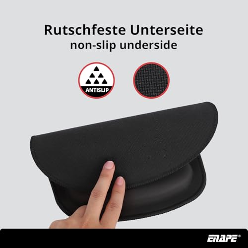 Wrist Mousepad für Gaming & Büro mit Memory-Schaum – Maus Pad PC, Mouse Pads & Tastatur Unterlage Schreibtisch – Mousepad Anime, Schreibtischzubehör & Ablage (Rot) Bild 6