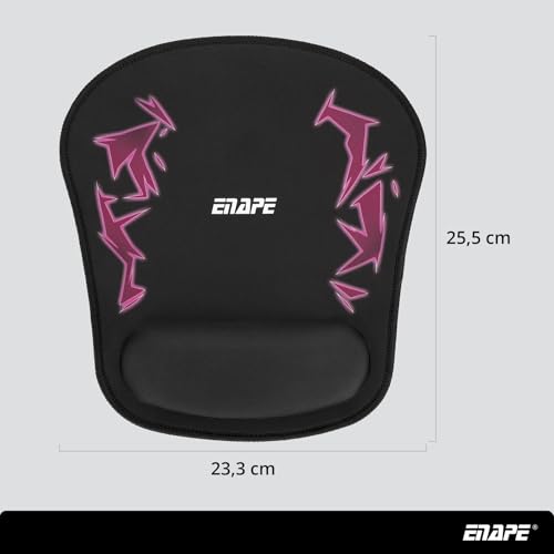 Wrist Mousepad für Gaming & Büro mit Memory-Schaum – Maus Pad PC, Mouse Pads & Tastatur Unterlage Schreibtisch – Mousepad Anime, Schreibtischzubehör & Ablage (Violett) Bild 7