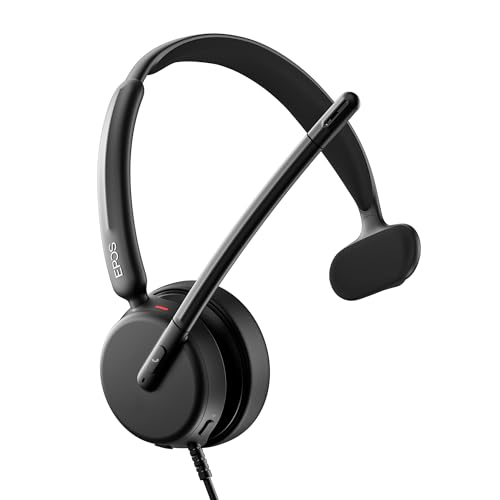 EPOS Impact 430 - Mono On-Ear kabelgebundenes USB-C & USB-A-Headset mit Noise-Cancelling-Mikrofon, Plug-and-Play, hochwertiger Klang, leichtes Design, für Remote Arbeit, Büroanrufe und Zoom-Meetings Bild 1