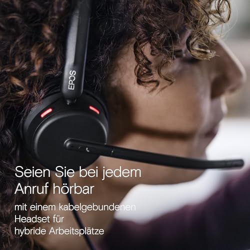 EPOS Impact 430 - Mono On-Ear kabelgebundenes USB-C & USB-A-Headset mit Noise-Cancelling-Mikrofon, Plug-and-Play, hochwertiger Klang, leichtes Design, für Remote Arbeit, Büroanrufe und Zoom-Meetings Bild 6