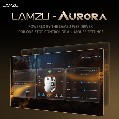 Lamzu Maya X kabellose Gaming-Maus, 47 g, optischer Schalter, 30.000 DPI, symmetrisch, Nordic 52840 MCU, staubdichter Encoder, PAW3950 Sensor (größere Maya) (weiß) Bild 2