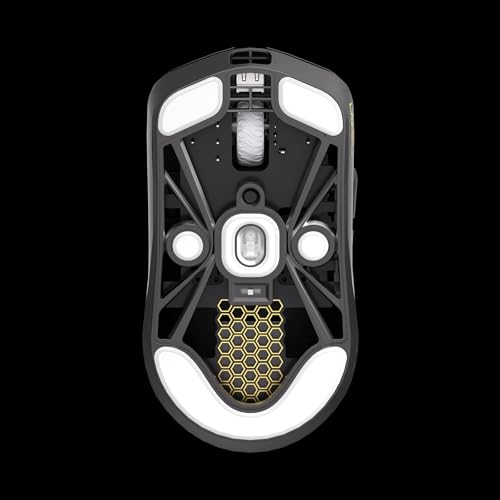 Lamzu MAYA X Kabellose Gaming-Maus, ultraleicht, 47 g, optischer Schalter, max 30000 dpi, symmetrisch, MCU Nordic 52840, staubdichter Encoder, PAW3950-Sensor (größerer Maya) Bild 4