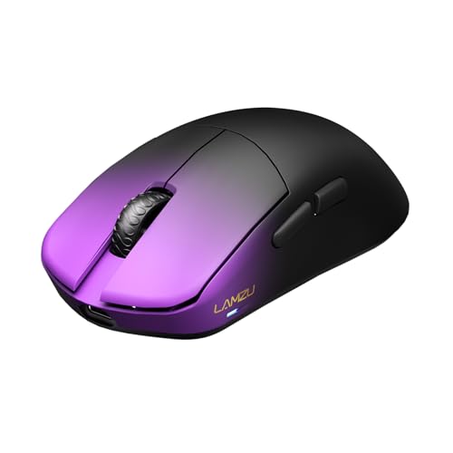 Lamzu MAYA X Kabellose Gaming-Maus, ultraleicht, 47 g, optischer Schalter, max 30000 dpi, symmetrisch, MCU Nordic 52840, staubdichter Encoder, PAW3950-Sensor (größerer Maya) Bild 4