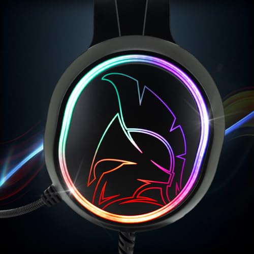 EMPIRE GAMING - Icarus S17 Gaming-Headset für PS5, PS4, Xbox One/Serie, PC, Mac, Smartphones, Tablets, Fernbedienung, HD-Stereo-Sound, Flexibles Mikrofon, Schwarz Bild 2