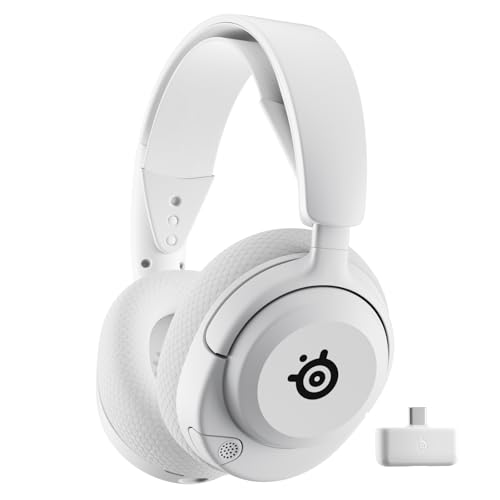 SteelSeries Arctis Nova 5 Kabelloses Multi-System-Gaming-Headset, weiß, magnetische Neodym-Treiber, mehr als 100 Audio-Voreinstellungen – Akku 60 HR – 2,4 GHz oder BT Bild 1