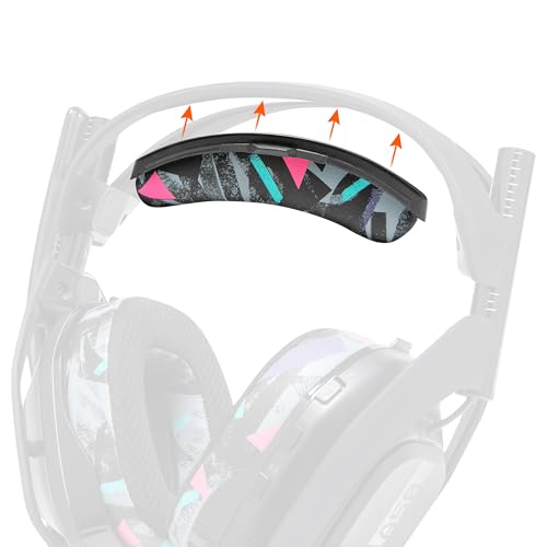 WC BandZ A50 – Verbessertes Kopfbügel-Ersatzset für Astro A50 Gen 4, Gen 5 und A50X von Wicked Cushions | Verbesserter Komfort, Stil und einfache Installation | 90's Black Bild 1