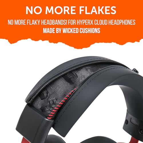 WC BandZ Cloud - Silikon Bügelhülle für HyperX Cloud Series von Wicked Cushions | Mehr Komfort, Stil und Schutz vor Schweiß | Black Bild 6