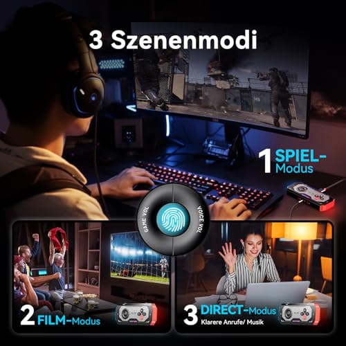 VENTION USB 7.1 Soundkarte Extern Gaming-DAC, 7.1 Virtual Surround Sound, 24bit/192KHz, RGB Light System, Gaming Audio Verstärker Kompatibel mit PS5, PS4, Xbox One, Switch, PC, Headset Bild 6
