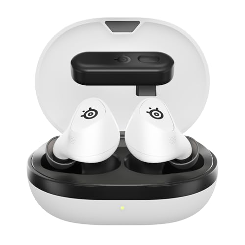 SteelSeries Arctis GameBuds für PS5 - Wireless In Ear Gaming Kopfhörer - 2,4GHz + BT5.3 - ANC/Transparenzmodus - Wasserbeständig IP55 - 40 Std. Akku - Drahtloses Laden - Für PS5, PC, Switch 2, Mobil Bild 1