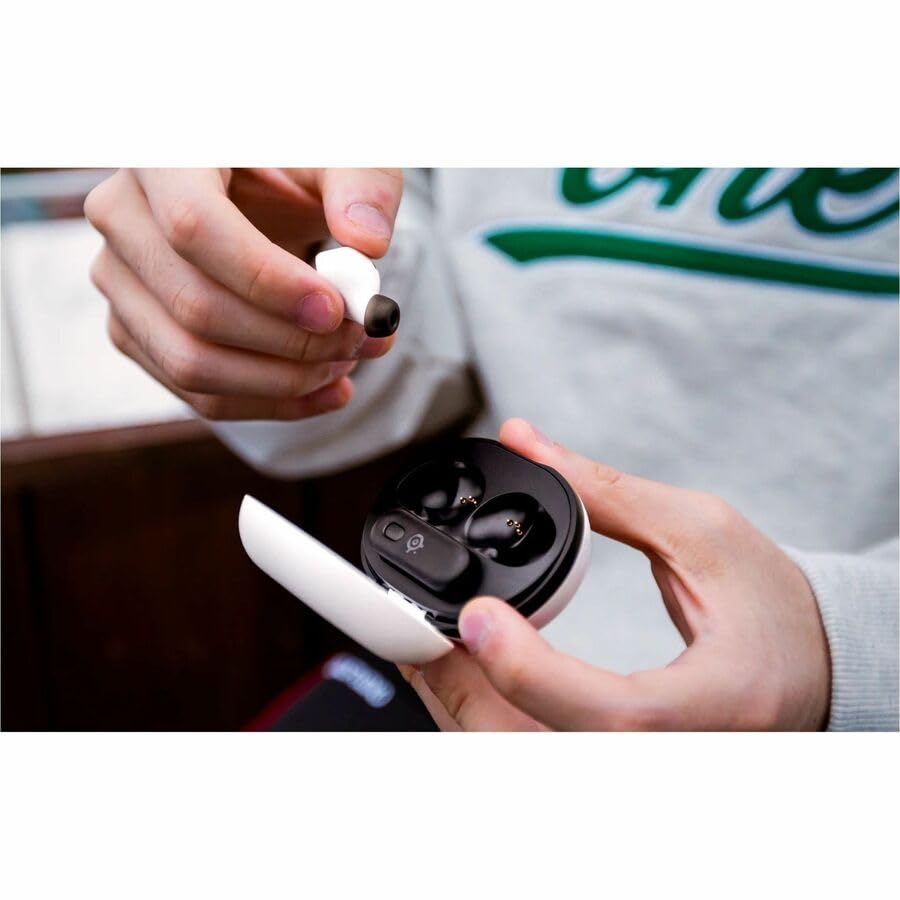 SteelSeries Arctis GameBuds für PS5 - Wireless In Ear Gaming Kopfhörer - 2,4GHz + BT5.3 - ANC/Transparenzmodus - Wasserbeständig IP55 - 40 Std. Akku - Drahtloses Laden - Für PS5, PC, Switch 2, Mobil Bild 2