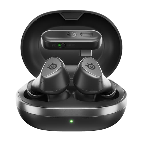 SteelSeries Arctis GameBuds für Xbox – Wireless In Ear Gaming Kopfhörer – 2,4GHz + BT 5.3 – ANC/Transparenzmodus –Wasserbeständig IP55 – 40H Batterie – Drahtloses Laden –Xbox, PS5, PC, Switch 2, Mobil Bild 1