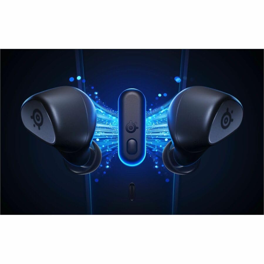 SteelSeries Arctis GameBuds für Xbox – Wireless In Ear Gaming Kopfhörer – 2,4GHz + BT 5.3 – ANC/Transparenzmodus –Wasserbeständig IP55 – 40H Batterie – Drahtloses Laden –Xbox, PS5, PC, Switch 2, Mobil Bild 2