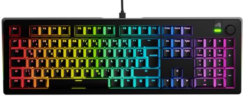 GLORIOUS Gaming GMMK 3 Mechanische Tastatur mit Drehknopf: Full Size 100%, Dichtungssystem, Doubleshot PBT Tastenkappen, Aluminium Platte, Hot-Swap fähig, QWERTZ Deutsch (Schwarz) Bild 7