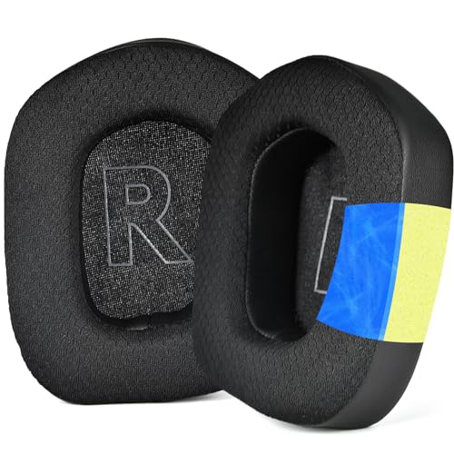 G733 Ersatz-Ohrpolster aus Netzstoff, kompatibel mit Logitech G733 Lightspeed RGB kabellosen Kopfhörern, Memory-Schaum, Ohrpolster, Ohrenschützer, Ohrmuscheln, Reparaturteile (Kühlende Gel) Bild 1