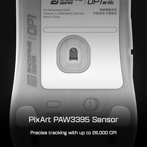 ENDGAME GEAR OP1w 4k Wireless Gaming Maus Dark Frost - 4000Hz Polling Gaming Maus Kabellos | Ausgewählte GX Switches | PixArt PAW3395 Sensor - optische ohne Kabel Bild 4