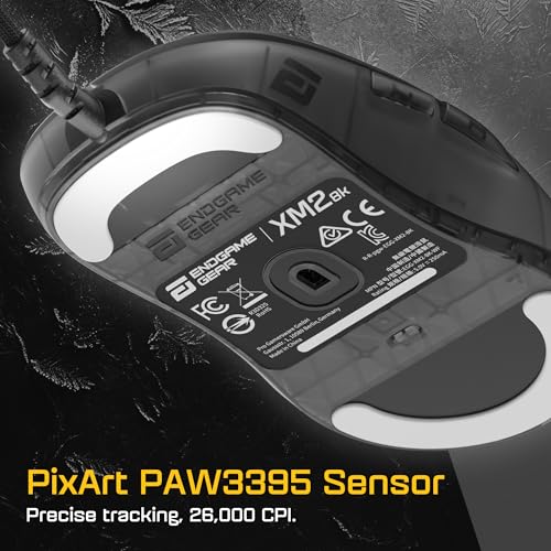 ENDGAME GEAR XM2 8k Gaming Maus - Kabelgebunden | GX Switches | PixArt PAW3395 Sensor | Dark Frost Bild 3