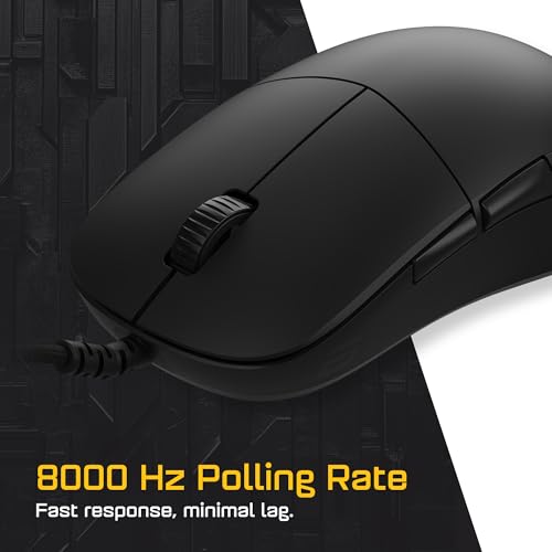 Endgame Gear XM2 8k Gaming-Maus, 8000 Hz, Abtastrate, Kailh GX-Schalter, PixArt-Sensor PAW3395, Ultraleicht, 52 g, Schwarze Edition Bild 2