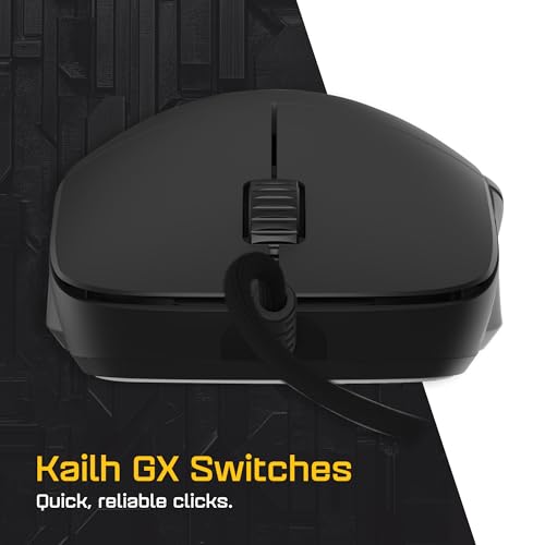 Endgame Gear XM2 8k Gaming-Maus, 8000 Hz, Abtastrate, Kailh GX-Schalter, PixArt-Sensor PAW3395, Ultraleicht, 52 g, Schwarze Edition Bild 4