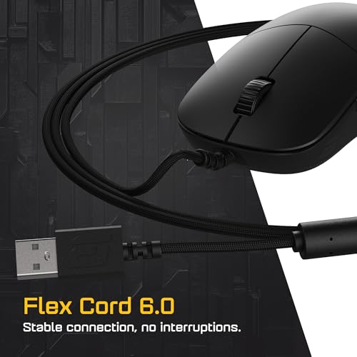 Endgame Gear XM2 8k Gaming-Maus, 8000 Hz, Abtastrate, Kailh GX-Schalter, PixArt-Sensor PAW3395, Ultraleicht, 52 g, Schwarze Edition Bild 5