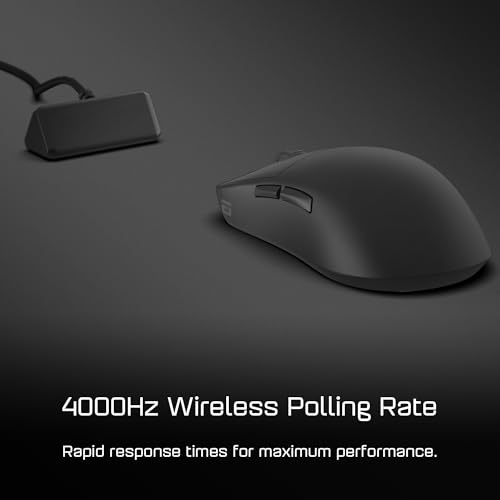 ENDGAME GEAR OP1w 4k Wireless Gaming Maus Schwarz - 4000Hz Polling Gaming Maus Kabellos | Ausgewählte GX Switches | PixArt PAW3395 Sensor - optische ohne Kabel Bild 5