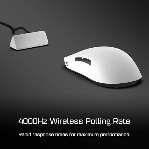 ENDGAME GEAR OP1w 4k Wireless Gaming Maus Weiß - 4000Hz Polling Gaming Maus Kabellos | Ausgewählte GX Switches | PixArt PAW3395 Sensor - optische ohne Kabel Bild 5