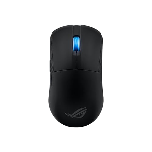 ASUS ROG Harpe Ace Mini kabellose Gaming-Maus, 49 g leicht, AimPoint Pro 42K optischer Sensor, optische Mikroschalter, ROG Polling Rate Booster, Esports & FPS-Gaming, klein, mittel, Schwarz Bild 1