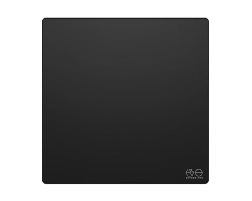 Lethal Gaming Gear Saturn PRO Gaming Mauspad - XL SQ - XSOFT - Schwarz Quadrat Schreibtischunterlage, Mousepad für Gaming PC (500 x 500mm) Bild 2
