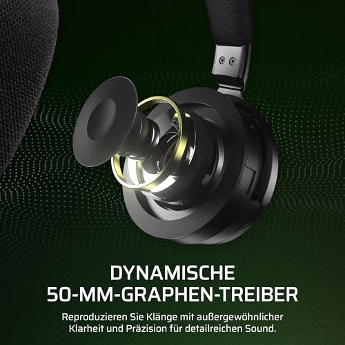 Corsair Virtuoso MAX Wireless für Xbox Gaming-Headset mit Bluetooth – Dolby Atmos, Aktive Geräuschunterdrückung, Mikrofon in Rundfunkqualität, für Xbox, PC, Mac – Kohlenstoff Bild 3