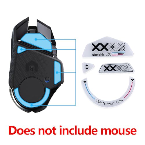 Abgerundete gebogene Kanten Ultrastarke Glasmausfüße Pads Skates Kompatibel für Logit G502 Lightspeed Wireless Gaming Maus (G502 Füße) Bild 5