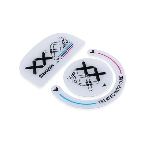 HUYUN Abgerundete geschwungene Kanten Ultra Starke Glasmaus Skatez & Mausfüße & Mäusefüße & Maus Skates Kompatibel für Logit G Pro X Superlight Wireless Gaming Mouse（GPRO X Füße） Bild 2