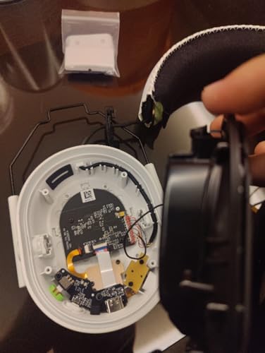 Kopfband-Schnallenschloss für Razer für Blackshark V2pro 2,4 G Blau/Zahnung 2023 Version Gaming Headset Scharnier Clip Abdeckung Reparatur Ersatzteile (Schwarz, 1 Paar) Bild 4