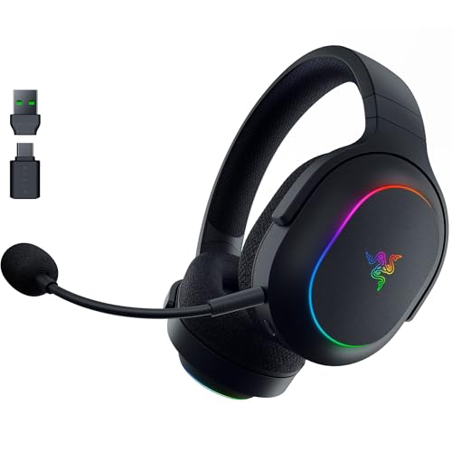 Razer Barracuda X Chroma - kabelloses Multiplattform-Gaming-Headset mit 6 Zonen Chroma RGB (SmartSwitch Hyperspeed & Bluetooth, 40mm Treiber, abnehmbares HyperClear Cardioid-Mikrofon) Schwarz Bild 1