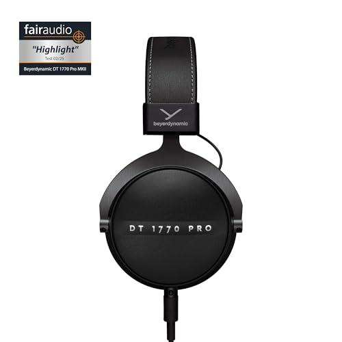 beyerdynamic DT 1770 PRO MKII Over-Ear-Studiokopfhörer in schwarz. Geschlossene Bauweise, steckbares Kabel Bild 2