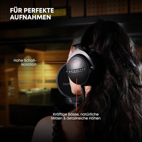 beyerdynamic DT 1770 PRO MKII Over-Ear-Studiokopfhörer in schwarz. Geschlossene Bauweise, steckbares Kabel Bild 6