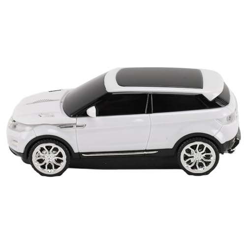 CCYLEZ Sportwagen-Maus, Coole Kabellose Maus in Autoform mit 1600 DPI und USB-Empfänger für Laptop (White) Bild 5