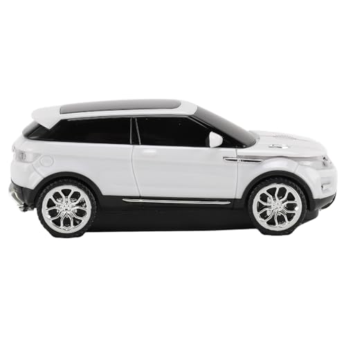 CCYLEZ Sportwagen-Maus, Coole Kabellose Maus in Autoform mit 1600 DPI und USB-Empfänger für Laptop (White) Bild 7