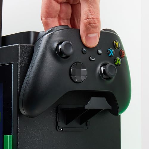 Numskull Offizieller Minecraft LED Light Gaming-Schrank, Controller-Halter & Headset-Ständer für PS4/PS5 & Xbox Series X|S - Mehrere LED-Beleuchtungseinstellungen - Offizielles Minecraft-Merchandise Bild 3