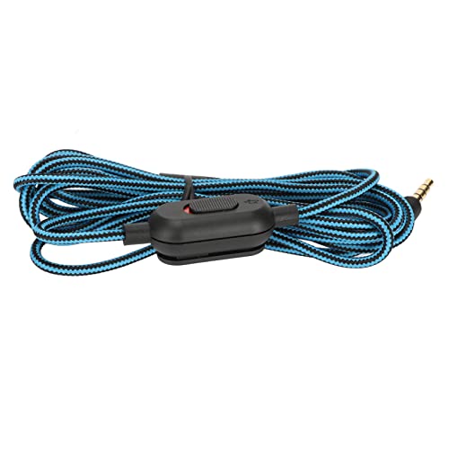 Ausla 200 Cm Langes Gaming-Headset-Kabel mit Lautstärkeregler und Stummschalter für G Pro G Pro X G433 G233, Gewebtes Kopfhörerkabel (BLUE) Bild 2