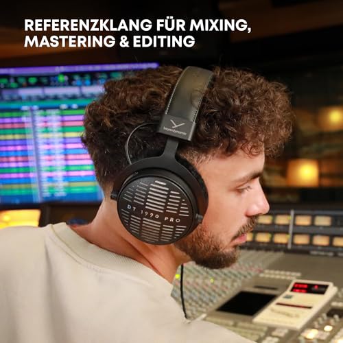 beyerdynamic DT 1990 PRO MKII Over-Ear-Studiokopfhörer mit offener Bauweise, steckbarem Kabel, präzisem Referenzklang für Mixing und Mastering, in schwarz Bild 4