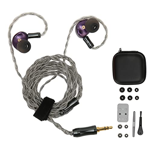 Sxhlseller In Ear Monitors Kopfhörer, HiFi Ohrhörer mit Kabel, 13 Mm Dual Cavity Dynamic Driver IEM Ohrhörer mit Abnehmbarem Kabel, Bass-, Normal- und Höhenmodi für Sänger, Musiker, (2.5) Bild 7