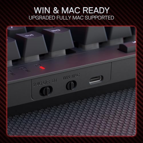 Redragon BS142 Kabellose Gaming-Tastatur- und -Maus-Kombination - K515 PRO RGB-Membrantastatur und M693 PRO Gaming-Maus im Paket, 98 Tasten Bild 7